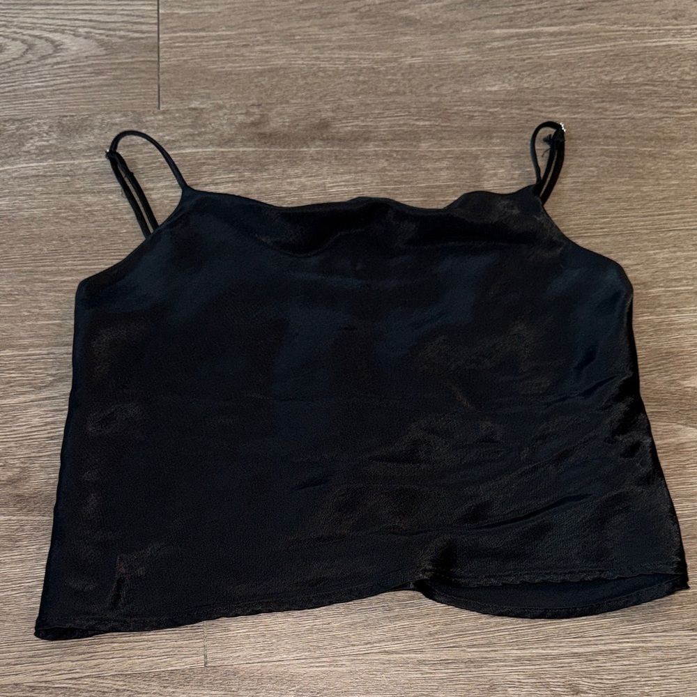 ZARA Elegant Silk Black Women's Top
